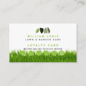 Tuin gazon zorg laat zakelijke loyaliteit visitekaartje (Voorkant)