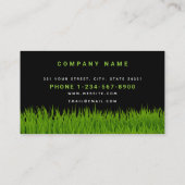 Tuin gazon zorg laat zakelijke loyaliteit visitekaartje (Achterkant)