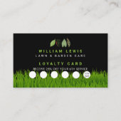 Tuin gazon zorg laat zakelijke loyaliteit visitekaartje (Voorkant)