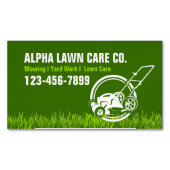 Tuin gazon zorg landschap landschapsarchitectuur g magnetisch visitekaartje (Voorkant)