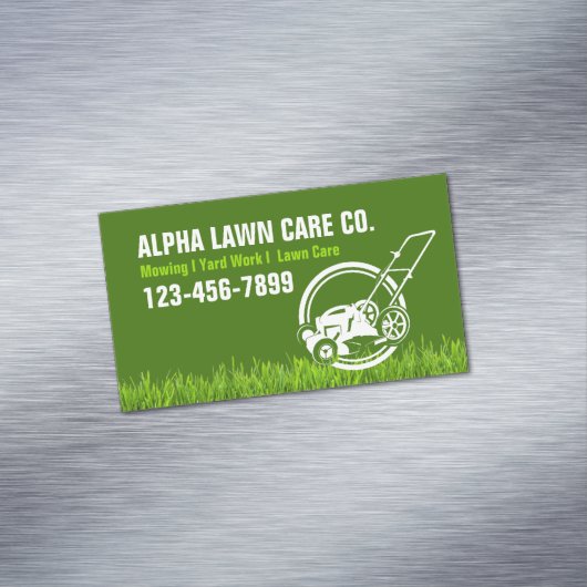 Tuin gazon zorg landschap landschapsarchitectuur g magnetisch visitekaartje (Voorbeeld)