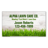 Tuin gazon zorg landschap landschapsarchitectuur g magnetisch visitekaartje (Voorkant)