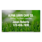 Tuin gazon zorg landschap landschapsarchitectuur g magnetisch visitekaartje (Voorkant)