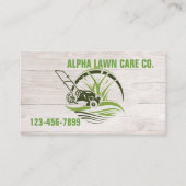 Tuin gazon zorg landschap landschapsarchitectuur g visitekaartje (Voorkant)