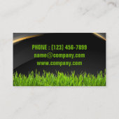 Tuin gazon zorg landschap landschapsarchitectuur g visitekaartje (Achterkant)