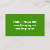 Tuin gazon zorg landschap landschapsarchitectuur g visitekaartje (Achterkant)