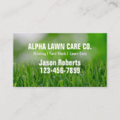 Tuin gazon zorg landschap landschapsarchitectuur g visitekaartje (Voorkant)