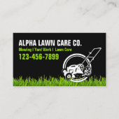 Tuin gazon zorg landschap landschapsarchitectuur g visitekaartje (Voorkant)