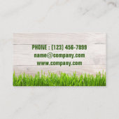 Tuin gazon zorg landschap landschapsarchitectuur g visitekaartje (Achterkant)