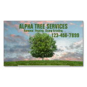 Tuin gazon zorg landschapsarchitectuur boom trimmi magnetisch visitekaartje (Voorkant)