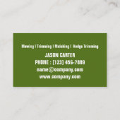 Tuin gazon zorg landschapsarchitectuur boom trimmi visitekaartje (Achterkant)