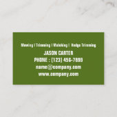 Tuin gazon zorg landschapsarchitectuur boom trimmi visitekaartje (Achterkant)