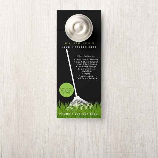 Tuin gazon zorg landschapsarchitectuur moderne gra deurhanger (Op knop)