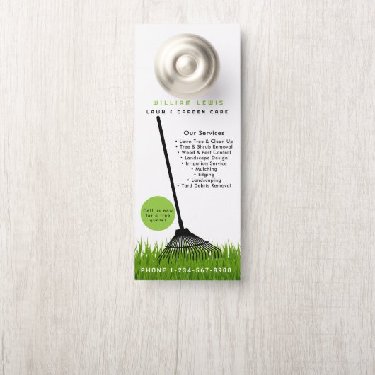 Tuin gazon zorg landschapsarchitectuur moderne gra deurhanger (Op knop)