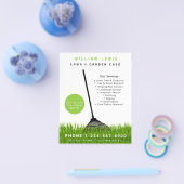 Tuin gazon zorg landschapsarchitectuur moderne gra flyer (Enkel)