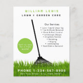 Tuin gazon zorg landschapsarchitectuur moderne gra flyer (Voorkant)