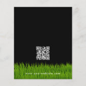 Tuin gazon zorg landschapsarchitectuur moderne gra flyer (Achterkant)