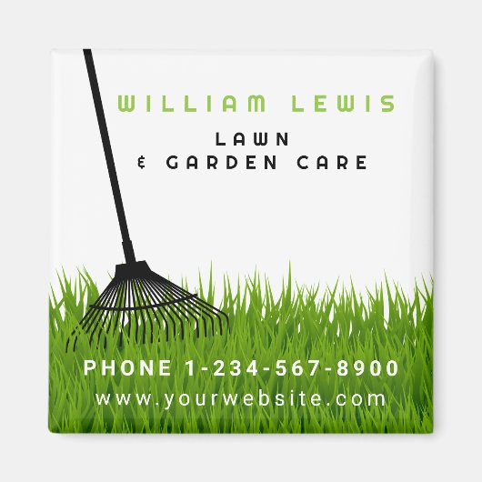 Tuin gazon zorg landschapsarchitectuur moderne gra magneet (Voorkant)