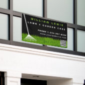 Tuin gazon zorg landschapsarchitectuur moderne gra spandoek (Buitenkant Gebouw)