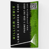 Tuin gazon zorg landschapsarchitectuur moderne gra spandoek (Verticaal)