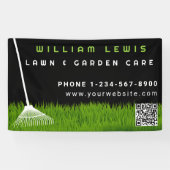 Tuin gazon zorg landschapsarchitectuur moderne gra spandoek (Horizontaal)