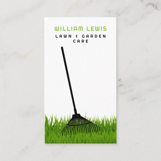 Tuin gazon zorg landschapsarchitectuur moderne gra visitekaartje (Voorkant)