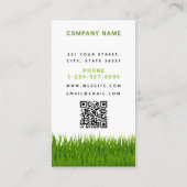 Tuin gazon zorg moderne gras hark loyaliteit visitekaartje (Achterkant)