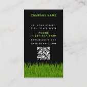 Tuin gazon zorg moderne gras hark loyaliteit visitekaartje (Achterkant)