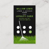 Tuin gazon zorg moderne gras hark loyaliteit visitekaartje (Voorkant)