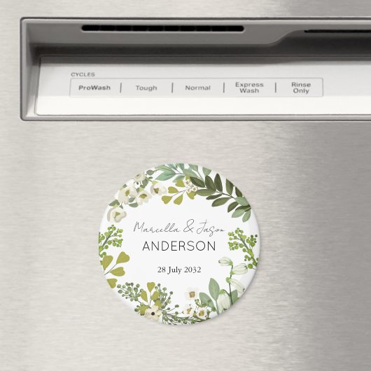 Tuin gebladerte groen krans bruiloft partij magneet (Insitu (Vaatwasser))