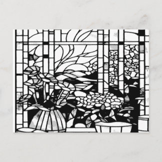 Tuin Gebrandschilderd Glas Briefkaart