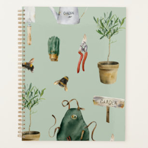 Tuin geïnspireerd, planten, bijen, natuur buiten planner