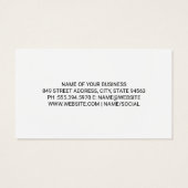 Tuin gereedschap visitekaartje (Achterkant)