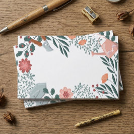 Tuin gereedschap & Wilde Bloemen Border Post-it® Notes