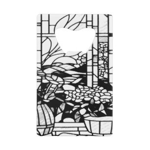 Tuin Glas in Lood Creditkaart Flessenopener