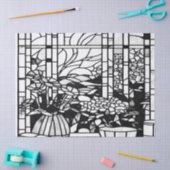 Tuin Glas-in-lood Tissuepapier (Craft)