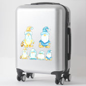 Tuin Gnome Bros Waterverf geschilderd Kind kamer Sticker (Koffer)