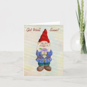 Tuin Gnome met Bloem krijgen goed kaart