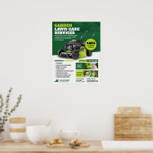 Tuin, Grasmaaien, Grasverzorging Poster (Keuken)