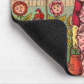 Tuin Groei Bloem Vrouw Kunst Antiek Muismat (Hoek)