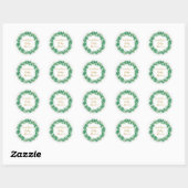 Tuin Groen Baby shower Ronde Sticker groen (Vel)