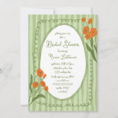 Tuin Groen Sinaasappel Handgeschilderd Vrijgezelle Kaart (Voorkant)