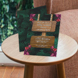 Tuin Groene Varen Bladeren & Bloemen Vrijgezellenf Kaart