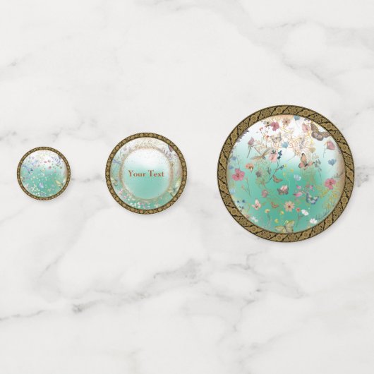 Tuin Groene Vlinder Confetti (Achterkanten)