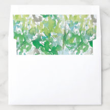 Tuin Groene Waterverf Bloemen Zomer Bruiloft