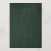 Tuin Groenen Bruids Douche Uitnodiging Groen (Achterkant)