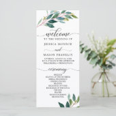 Tuin Groenen Trouwprogramma's Programmakaart (Staand voorkant)