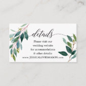 Tuin Groenen Wedding Website Insert Kaart (Voorkant)