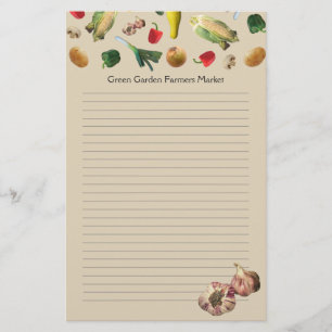Tuin Groenten Boeren Custom Letterhead Briefpapier