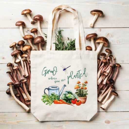 Tuin Groenten Gezegde Watering Can Tote Bag